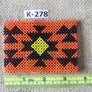 Art# K278 3.5 inch. Original Kayapo Traditional Peyote stitch Beaded Bracelet from Brazil.