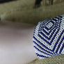 Art# K285 3+ inch. Original Kayapo Traditional Peyote stitch Beaded Bracelet from Brazil.
