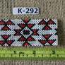 Art# K292 3+ inch. Original Kayapo Traditional Peyote stitch Beaded Bracelet from Brazil.