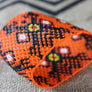 Art# K299 3.5 inch. Original Kayapo Traditional Peyote stitch Beaded Bracelet from Brazil.
