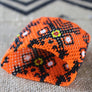 Art# K299 3.5 inch. Original Kayapo Traditional Peyote stitch Beaded Bracelet from Brazil.