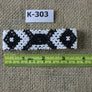 Art# K303 3.5+ inch. Original Kayapo Traditional Peyote stitch Beaded Bracelet from Brazil.
