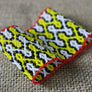 Art# K311 3 inch. Original Kayapo Traditional Peyote stitch Beaded Bracelet from Brazil.