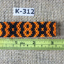 Art# K312 3+ inch. Original Kayapo Traditional Peyote stitch Beaded Bracelet from Brazil.