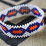 Art# K324 4 inch. Original Kayapo Traditional Peyote stitch Beaded Bracelet from Brazil