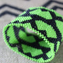 Art# K325 4 inch. Original Kayapo Traditional Peyote stitch Beaded Bracelet from Brazil