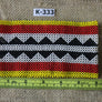 Art# K333 6 inch. Original Kayapo Traditional Peyote stitch Beaded Bracelet from Brazil