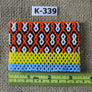 Art# K339 3+ inch. Original Kayapo Traditional Peyote stitch Beaded Bracelet from Brazil