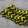 Art# K342 2.5+ inch. Original Kayapo Traditional Peyote stitch Beaded Bracelet from Brazil