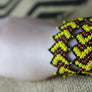 Art# K342 2.5+ inch. Original Kayapo Traditional Peyote stitch Beaded Bracelet from Brazil