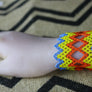 Art# K345 3+ inch. Original Kayapo Traditional Peyote stitch Beaded Bracelet from Brazil