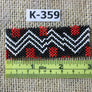 Art# K359 3+ inch. Original Kayapo Traditional Peyote stitch Beaded Bracelet from Brazil