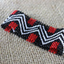 Art# K359 3+ inch. Original Kayapo Traditional Peyote stitch Beaded Bracelet from Brazil