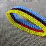 Art# K360 3.5+ inch. Original Kayapo Traditional Peyote stitch Beaded Bracelet from Brazil