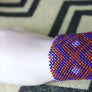 Art# K364 3.5+ inch. Original Kayapo Traditional Peyote stitch Beaded Bracelet from Brazil
