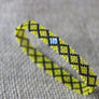 Art# K368 3+ inch. Original Kayapo Traditional Peyote stitch Beaded Bracelet from Brazil