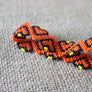 Art# K374 3+ inch. Original Kayapo Traditional Peyote stitch Beaded Bracelet from Brazil