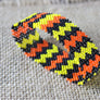 Art# K377 3 inch. Original Kayapo Traditional Peyote stitch Beaded Bracelet from Brazil