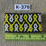 Art# K378 2.5+ inch. Original Kayapo Traditional Peyote stitch Beaded Bracelet from Brazil