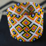 Art# K379 3+ inch. Original Kayapo Traditional Peyote stitch Beaded Bracelet from Brazil