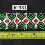 Art# K381 3.5+ inch. Original Kayapo Traditional Peyote stitch Beaded Bracelet from Brazil