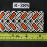 Art# K385 3+ inch. Original Kayapo Traditional Peyote stitch Beaded Bracelet from Brazil