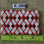 Art# K398 3.5 inch. Original Kayapo Traditional Peyote stitch Beaded Bracelet from Brazil