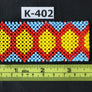 Art# K402 3.5+ inch. Original Kayapo Traditional Peyote stitch Beaded Bracelet from Brazil