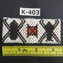 Art# K403 3+ inch. Original Kayapo Traditional Peyote stitch Beaded Bracelet from Brazil