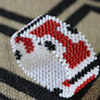 Art# K406 3+ inch. Original Kayapo Traditional Peyote stitch Beaded Bracelet from Brazil