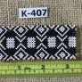 Art# K407 3+ inch. Original Kayapo Traditional Peyote stitch Beaded Bracelet from Brazil
