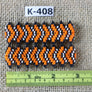 Art# K408 2.5+ inch. Original Kayapo Traditional Peyote stitch Beaded Bracelet from Brazil