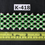 Art# K418 3+ inch. Original Kayapo Traditional Peyote stitch Beaded Bracelet from Brazil