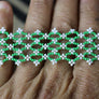Art# K418 3+ inch. Original Kayapo Traditional Peyote stitch Beaded Bracelet from Brazil