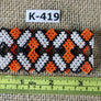 Art# K419 3+ inch. Original Kayapo Traditional Peyote stitch Beaded Bracelet from Brazil