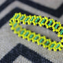 Art# K421 3+ inch. Original Kayapo Traditional Peyote stitch Beaded Bracelet from Brazil