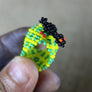 Art# K431 1 inch. Original Kayapo Traditional Peyote stitch Beaded Ring from Brazil