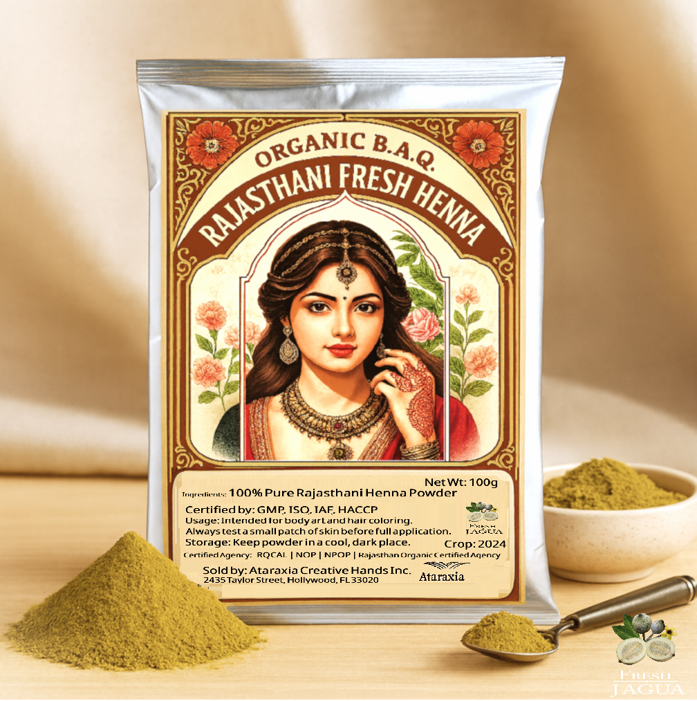 Organic BAQ Fresh Rajasthani Henna