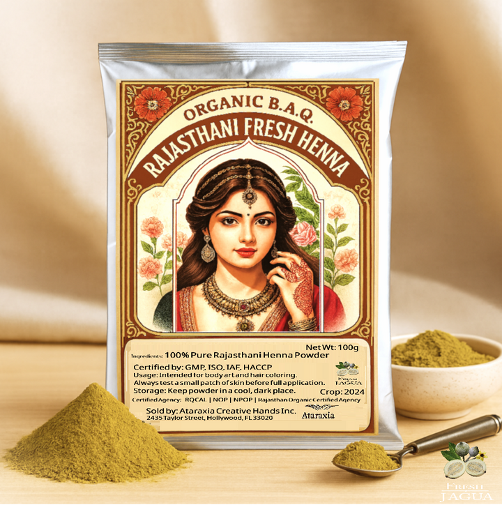 Organic BAQ Fresh Rajasthani Henna