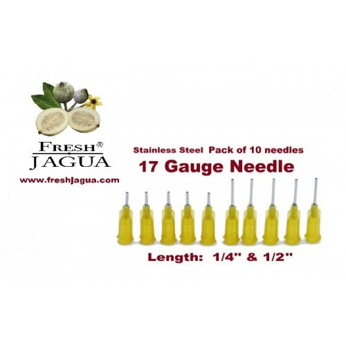 10X 17 Gauge Applicator Needles (for jagua ink tattoo gel)