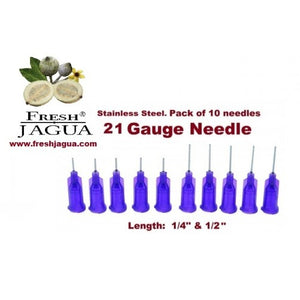10X 21 Gauge Applicator Needles (for jagua ink tattoo gel)