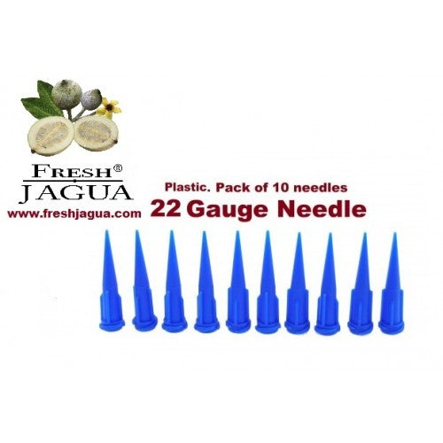10X 22 Gauge Plastic Applicator Needles (for jagua ink tattoo gel)