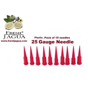 10X 25 Gauge Plastic Applicator Needles (for jagua ink tattoo gel)
