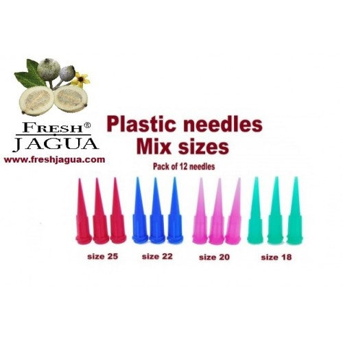 12X Plastic Applicator Needles (for jagua ink tattoo gel)