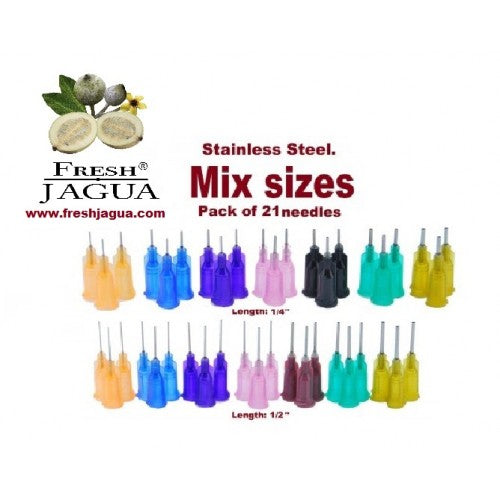21 X Mixed Gauges Applicator Tips (for jagua ink tattoo gel)