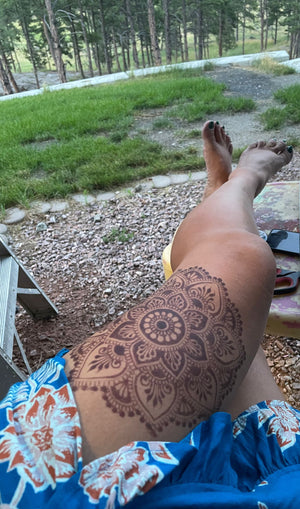 Raj Hengua – Deep Brown Stain Powder ( Lypho / Lyophilized Henna /Jagua Blend).