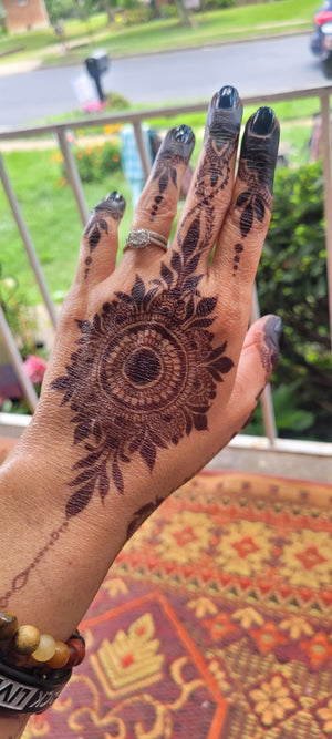 Raj Hengua – Deep Brown Stain Powder ( Lypho / Lyophilized Henna /Jagua Blend).