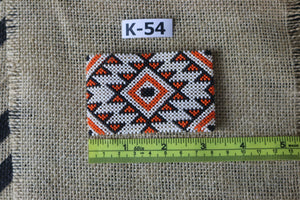 Art# K54  3+ inch Original Kayapo Traditional Peyote stitch Beaded Bracelet from Brazil.
