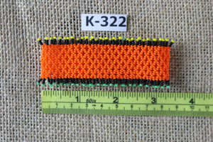 Art# K322  3+ inch. Original Kayapo Traditional Peyote stitch Beaded Bracelet from Brazil