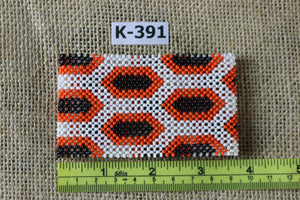 Art# K391- 3.5+ inch. Original Kayapo Traditional Peyote stitch Beaded Bracelet from Brazil